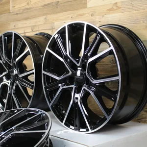 19 Zoll Felgen WH34 Schwarz Poliert für Seat Leon 1P 5F KL Cupra Ateca Yeti 3