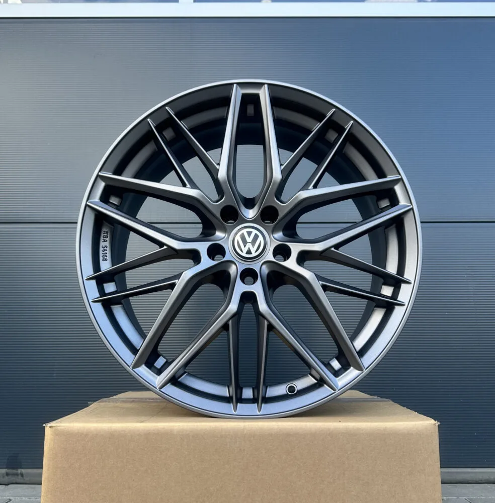 18 Zoll Felgen Damina DM08 grau matt für VW Passat B6 B7 B8 B9 3C CJ GTE R-Line