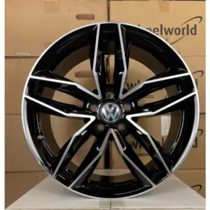 18Zoll Damina DM05 schwarz poliert für VW Passat B6 B7 B8 3C Tiguan 5N Touran 1T