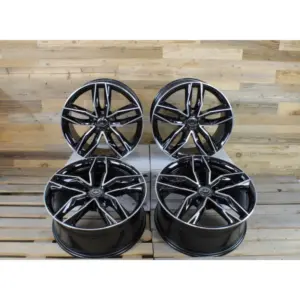 19 Zoll Felgen Damina DM05 schwarz für Audi A3 S3 RS3 8P 8V TT TTS 8J 8S Q2 GA 2