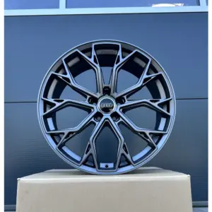 1x 19 Zoll 4 Felgen FF02 grau matt Audi A4 S4 A5 S5 B8 B9 A6 4F 4G F2 C6 C7 C8