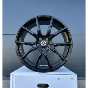 19 Zoll Felgen V1-Wheels schwarz für VW Tiguan 5N T-ROC T ROC A1 Jetta ID3 ID4