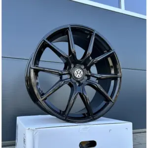 19 Zoll Felgen V1-Wheels schwarz für VW Tiguan 5N T-ROC T ROC A1 Jetta ID3 ID4 3