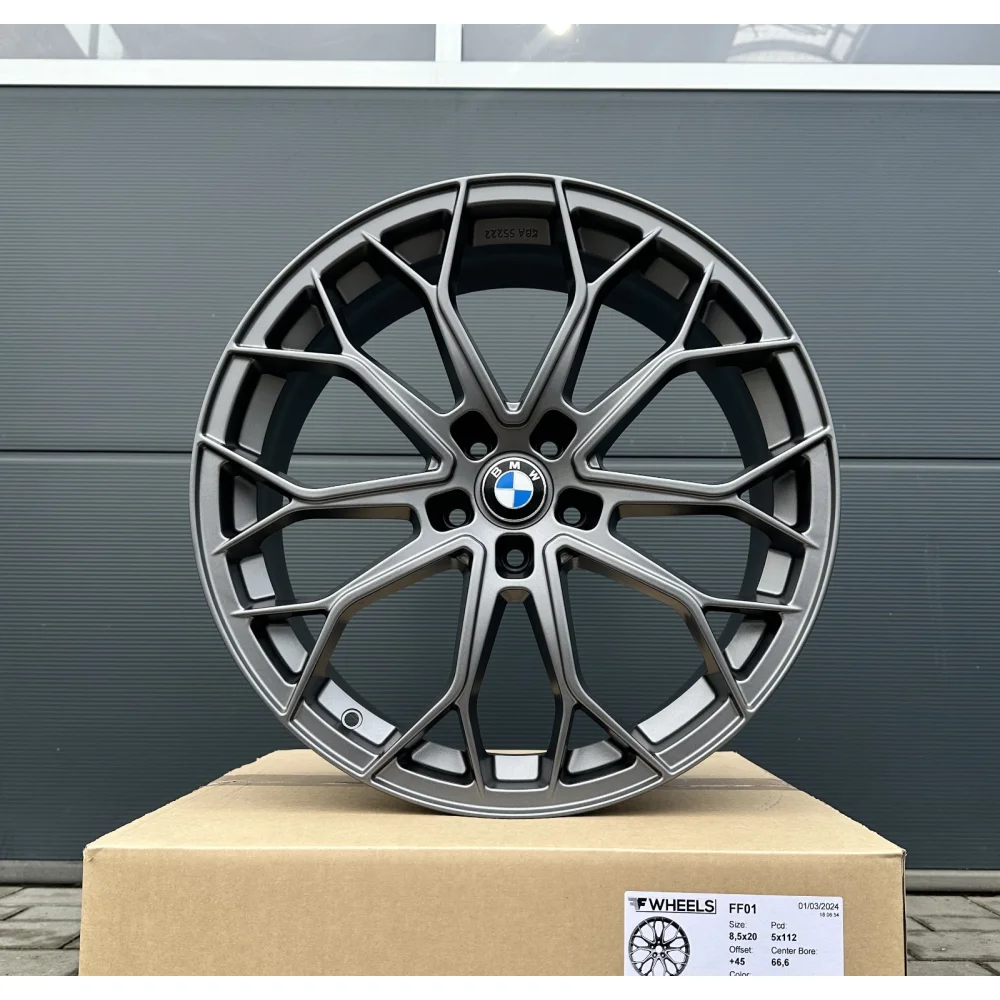 19 Zoll Felgen FF01 grau matt für BMW 3er G21 G20 5er G30 G31 4er G22 G23 G26