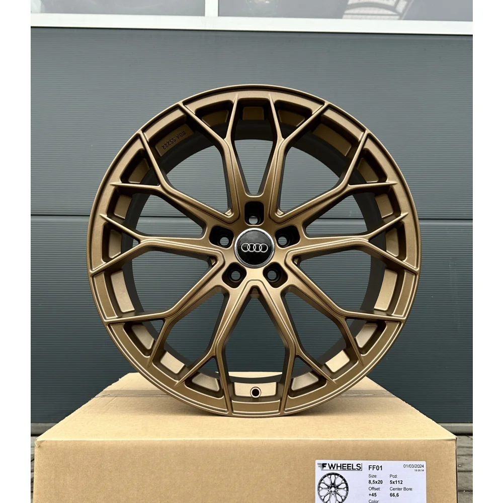 19 Zoll 4 Felgen FF01 bronze Audi A4 S4 A5 S5 B8 B9 A6 4F 4G F2 C6 C7 C8