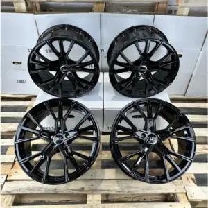 18 Zoll Felgen Avus AF18 schwarz für Audi A4 S4 B6 B7 B8 B9 A5 B8 A8 4H A7 4G 3