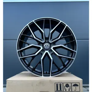 19 Zoll Felgen DM20 schwarz für VW Golf 6 7 8 GTI GTD GTE 7R 8R Passat B6 B7 B8