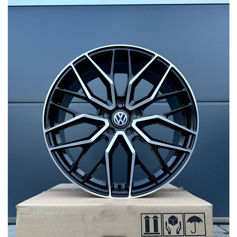 19 Zoll Felgen DM20 schwarz für VW Golf 6 7 8 GTI GTD GTE 7R 8R Passat B6 B7 B8
