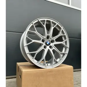 4x 19 Zoll Felgen FF Wheels FF01 silber für BMW 4er F32 F33 F36 M440i M440d 3C 3
