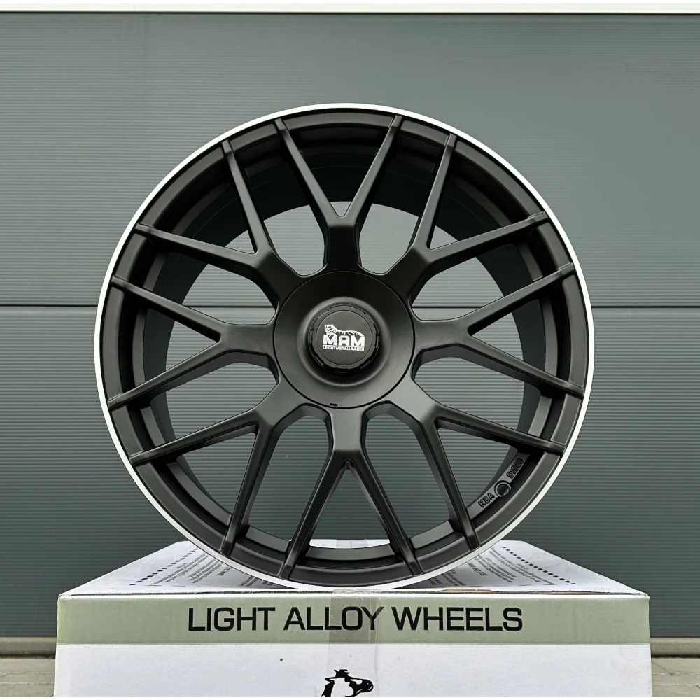 4x 19 Zoll Felgen MAM GT1 schwarz für VW Golf 7 8 GTI GTD GTE eGolf R-Line 7R 8R