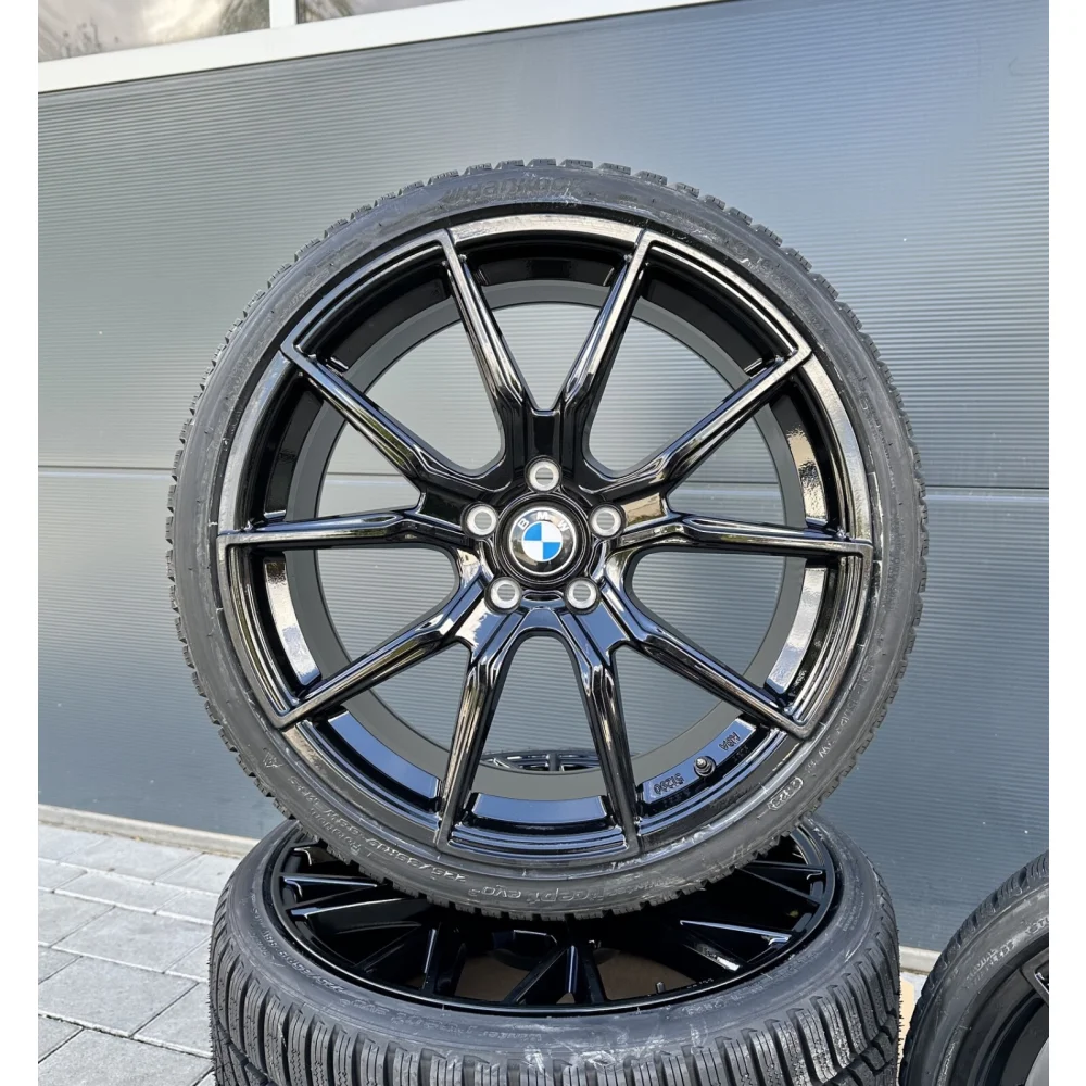 19 Zoll Sommer Kompletträder V1 Wheels Schwarz mit Nexen Sommer für BMW E90 E46
