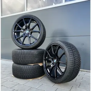 19 Zoll Sommer Kompletträder V1 Wheels Schwarz mit Nexen Sommer für BMW E90 E46 3