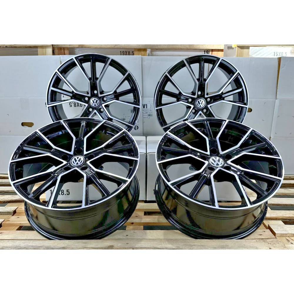 19 Zoll Felgen Avus AF18 schwarz für VW Golf 5 6 7 8 GTI GTD GTE R 7R 8R e Plus