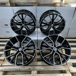 19 Zoll Felgen Avus AF18 schwarz für VW Golf 5 6 7 8 GTI GTD GTE R 7R 8R e Plus 2