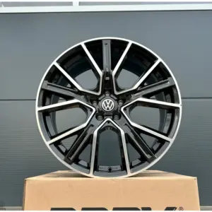 4x 18 Zoll Felgen WH34 schwarz poliert für VW Passat CC Phaeton 3D Sharan 7N 2