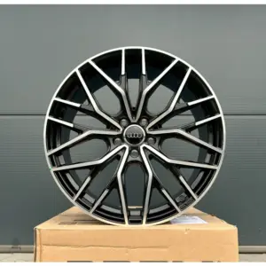 19 Zoll Felgen WH37 schwarz silber Audi A4 S4 B8 B81 Q2 Q3 GA 8U 8U1 S-Line S 2