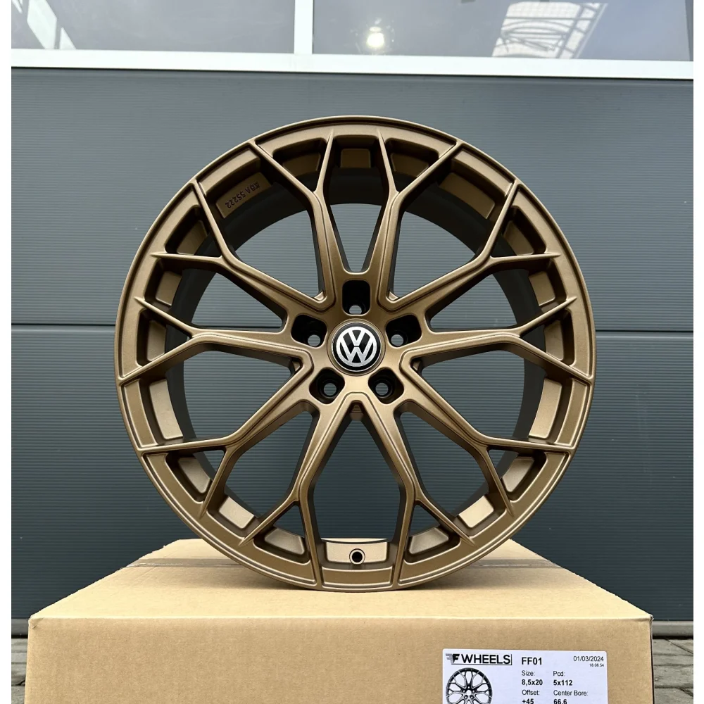 20 Zoll Felgen FF-Wheels FF01 Bronze für VW Golf 7 8 GTI GTD GTE Passat B6 B7 B8