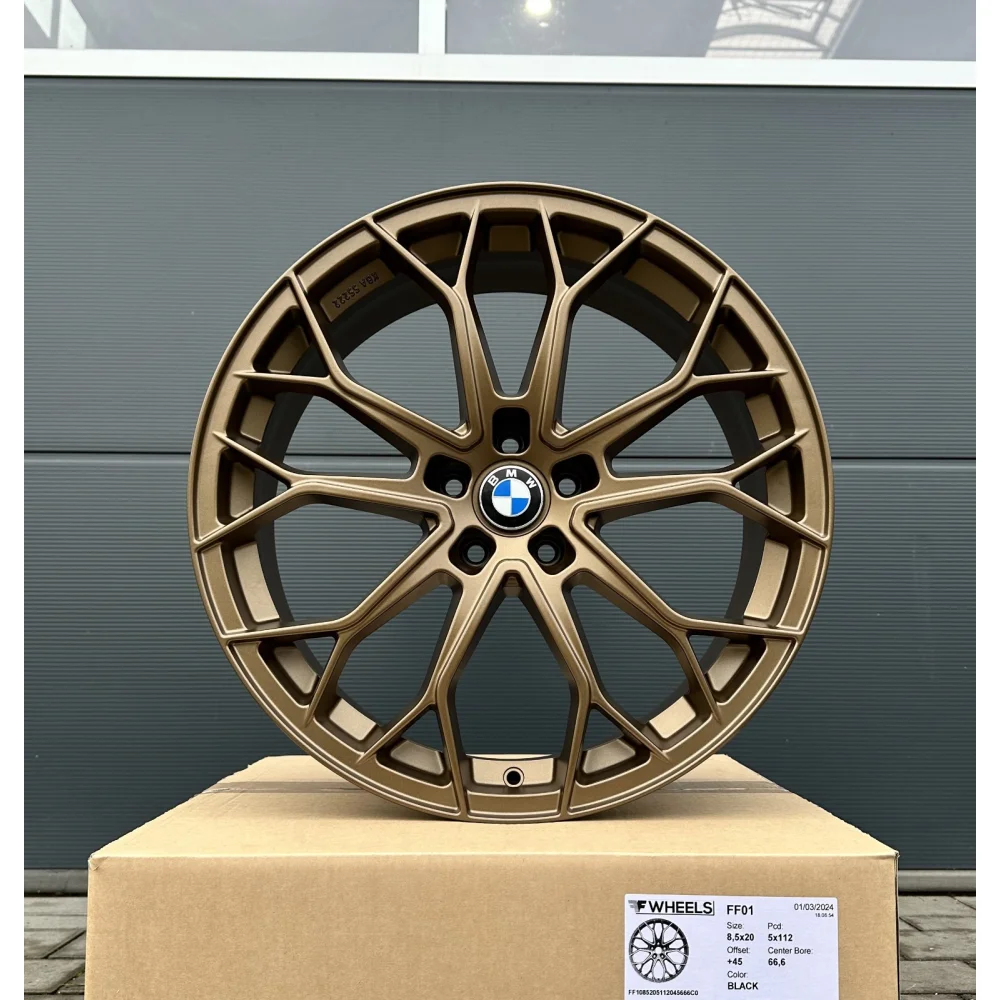 20 Zoll Felgen FF01 Bronze Ma für BMW 3er G21 G20 4er G22 G23 G26 6er 7er 7L G70
