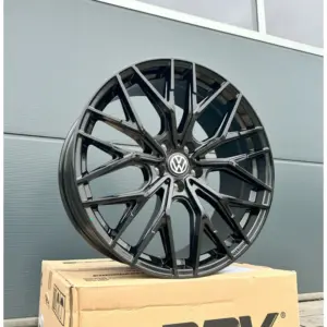 4x 19 Zoll Felgen Wheelworld 2DRV WH37 schwarz für VW Passat B8 B9 CC 3C R-Line 3