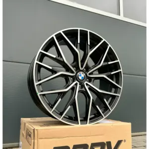 4x 19 Zoll Felgen WH37 schwarz poliert für BMW 5er G30 G31 M550i  M550d M550 M 3