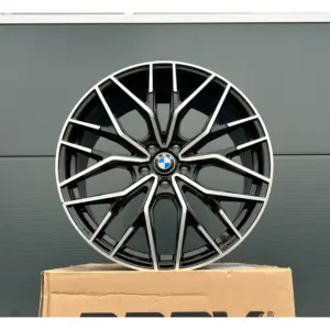 4x 19 Zoll Felgen WH37 schwarz poliert für BMW X3 X4 G01 G02 G3X M Performance 3