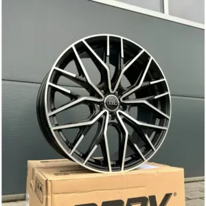 19 Zoll Felgen NEU WH37 schwarz poliert für Audi A7 S7 A6 S6 C7 C8 F2 4G 4G1 3