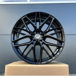 4x 18 Zoll Felgen Damina DM08 schwarz für VW T-ROC TROC T ROC A1 R Phaeton 3D 2