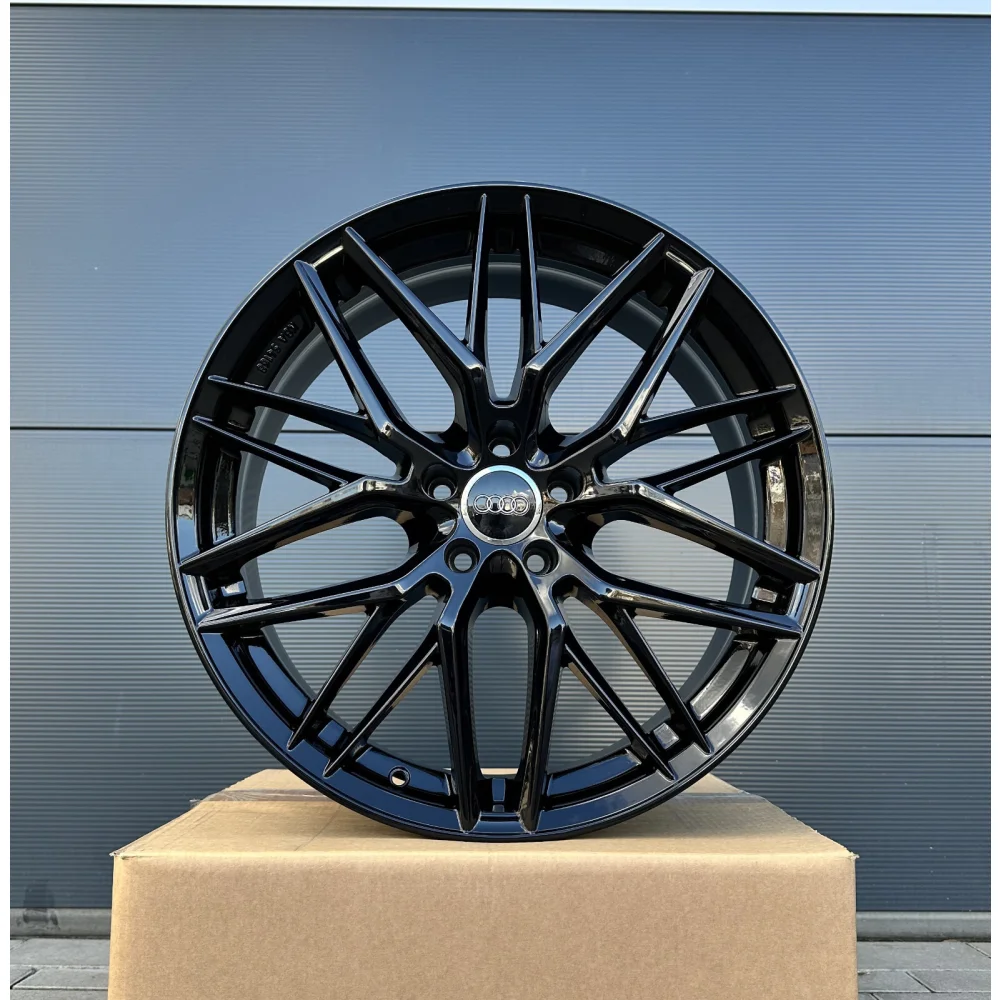 4x 18 Zoll Felgen Damina DM08 schwarz für Audi Q2 Q3 GA 8U 8U1 A8 4E S-Line