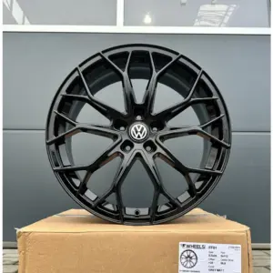 19 Zoll 4 Felgen FF01 schwarz für VW Tiguan 5N T-ROC T ROC A1 Jetta ID3 ID4