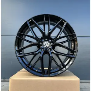 4x 19 Zoll Felgen Damina DM08  schwarz für VW Tiguan 1 5N VW Phaeton 3D R-Line