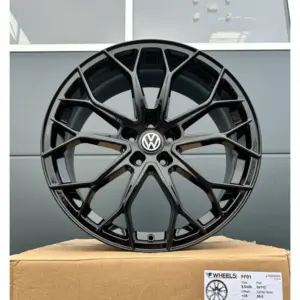 4x 19 Zoll Felgen FF Wheels FF01 schwarz für VW Passat B6 B7 B8 B9 3C GTE R-Line 2
