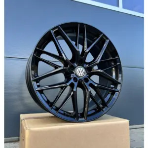 4x 19 Zoll Felgen Damina DM08  schwarz für VW Passat B6 B7 B8 B9 3C GTE R-Line 3