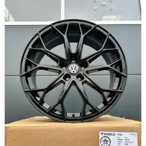 4x 19 Zoll Felgen FF Wheels FF01 schwarz für VW Tiguan 1 5N VW Phaeton 3D R-Line