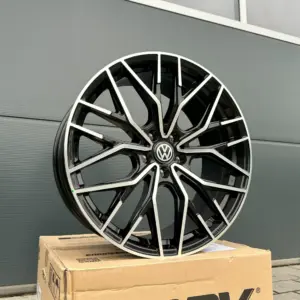 19 Zoll Felgen WH37 schwarz poliert für VW Golf ID.3 ID3 ID.4 ID4 Pure E1 E2